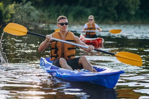 rutas en kayak por la bahía de Gijón